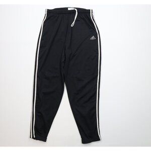 Vintage Y2K 2001 Adidas Mens Large Spell Out Reflective Tapered Warm Up Pants